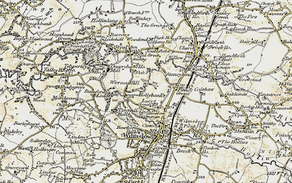Old map of Lacey Green in 1902-1903