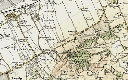 Old map of Lackenby in 1903-1904