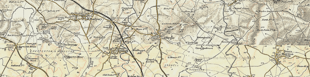 Old map of Larkfield Ho in 1898-1902
