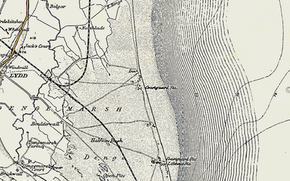 Old map of Lade in 1898