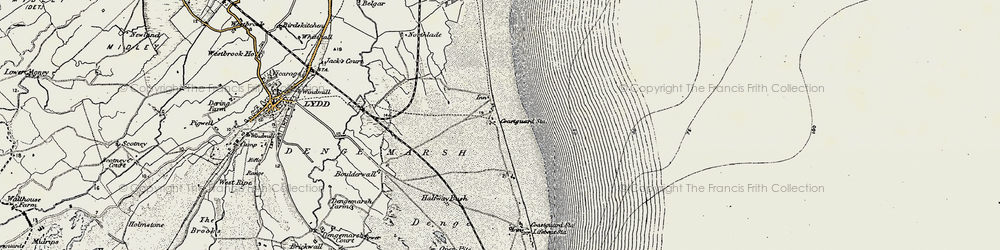 Old map of Lade in 1898