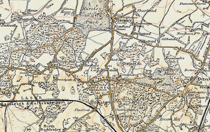 Old map of Ladwell in 1897-1909