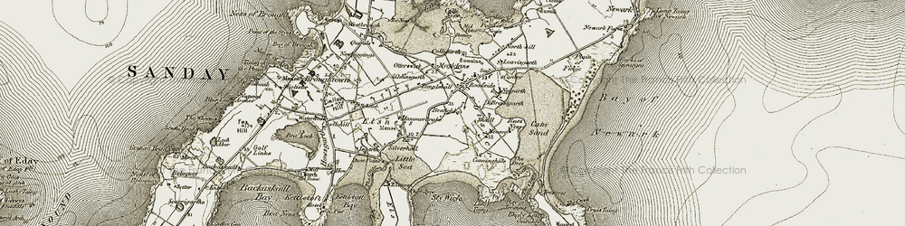 Old map of Leavisgarth in 1912