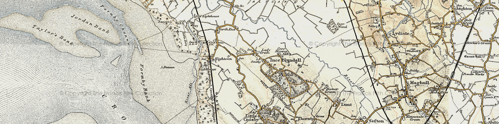 Old map of Lady Green in 1902-1903