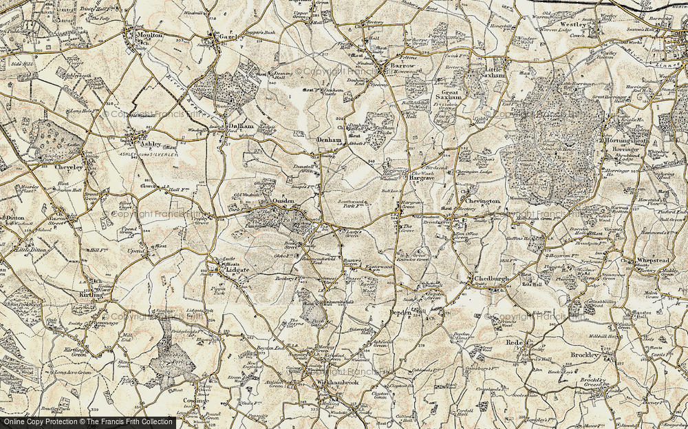 Old Map of Lady's Green, 1899-1901 in 1899-1901