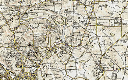 Old map of Lady Wood in 1903-1904