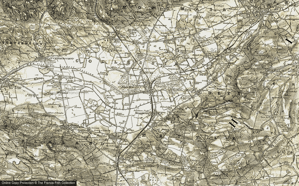 Old Map of Ladybank, 1906-1908 in 1906-1908