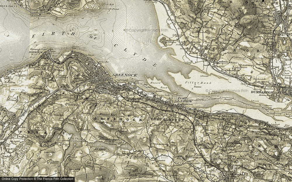Old Map of Ladyburn, 1905-1907 in 1905-1907