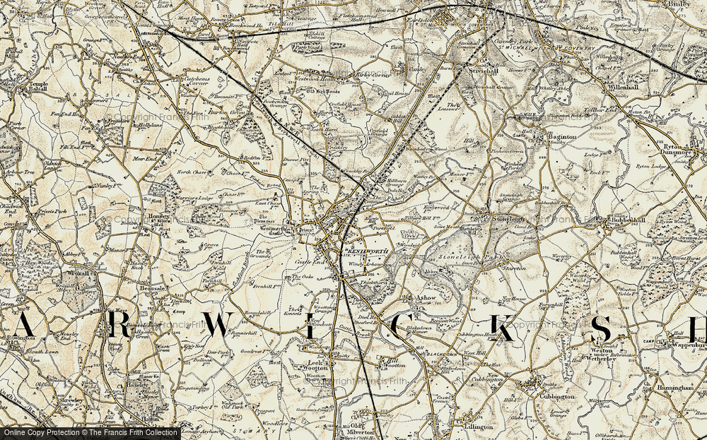 Old Map of Ladyes Hills, 1901-1902 in 1901-1902