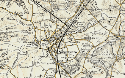 Old map of Ladyes Hills in 1901-1902