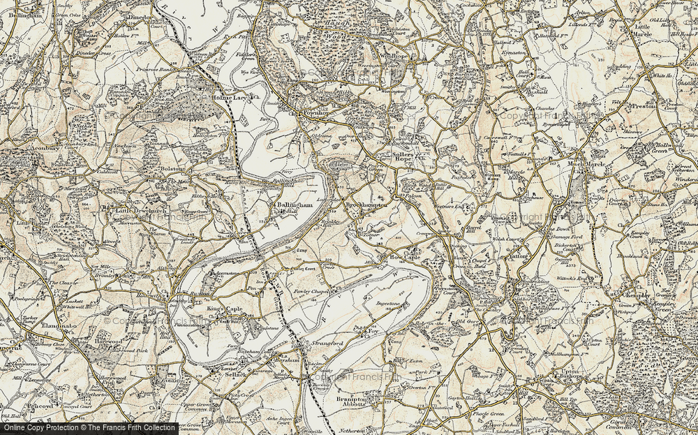 Old Map of Ladyridge, 1899-1900 in 1899-1900