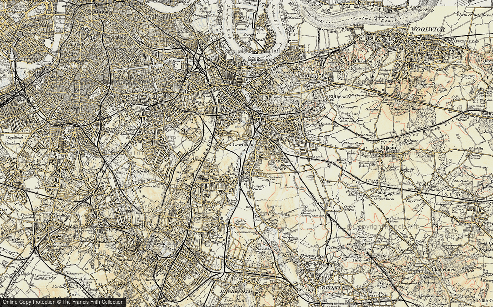 Old Map of Ladywell, 1897-1902 in 1897-1902