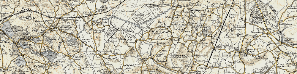 Old map of Ladywell in 1902