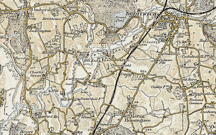 Old map of Ladywood in 1899-1902