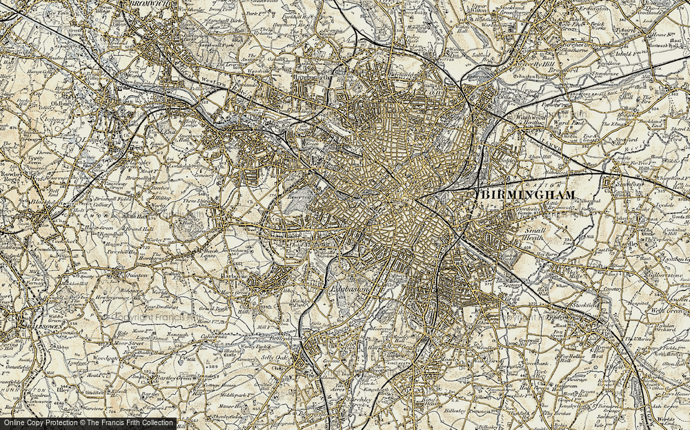 Old Map of Ladywood, 1902 in 1902