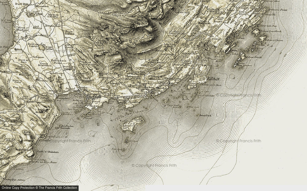 Old Map of Lagavulin, 1905-1906 in 1905-1906