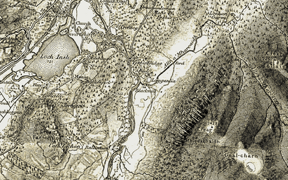 Old map of Lagganlia in 1908
