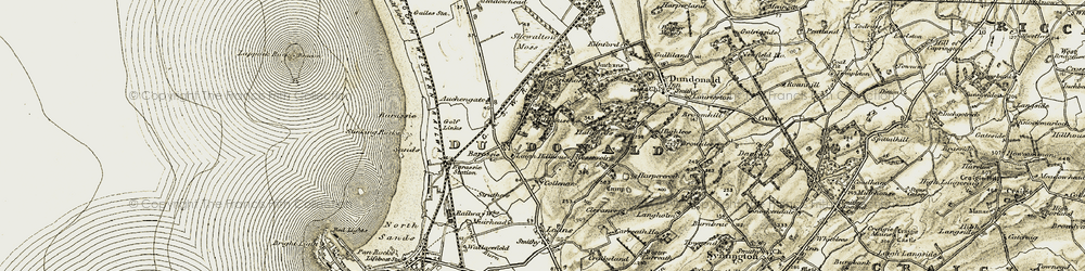 Old map of Laigh Hillhouse in 1905-1906