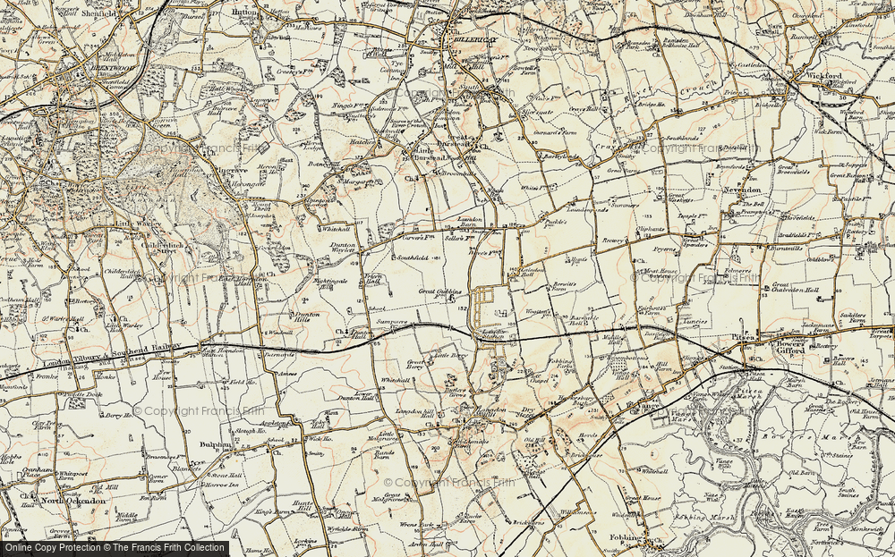 Old Map of Laindon, 1898 in 1898