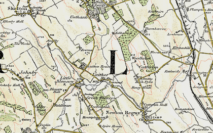 Old map of Woodhouse in 1901-1904