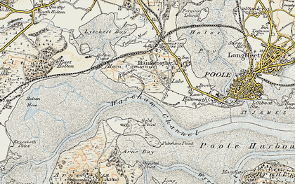 Old map of Arne Bay in 1899-1909