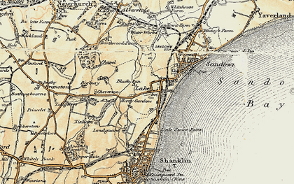 Old map of Black Pan in 1899