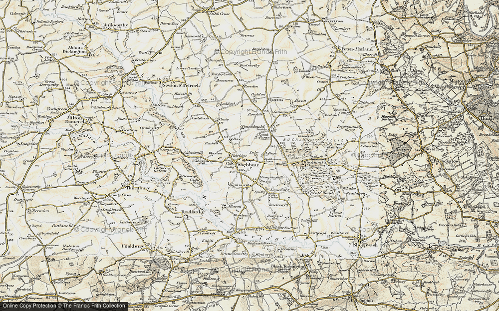 Old Map of Lake, 1900 in 1900