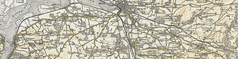 Old map of Lake in 1900