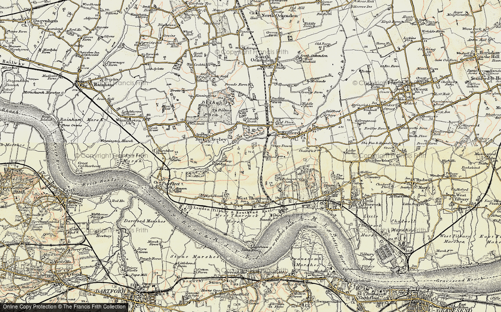 Old Map of Lakeside, 1897-1898 in 1897-1898