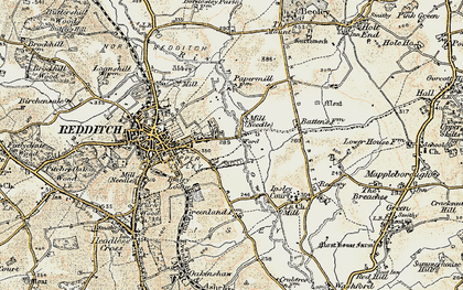 Old map of Lakeside in 1901-1902