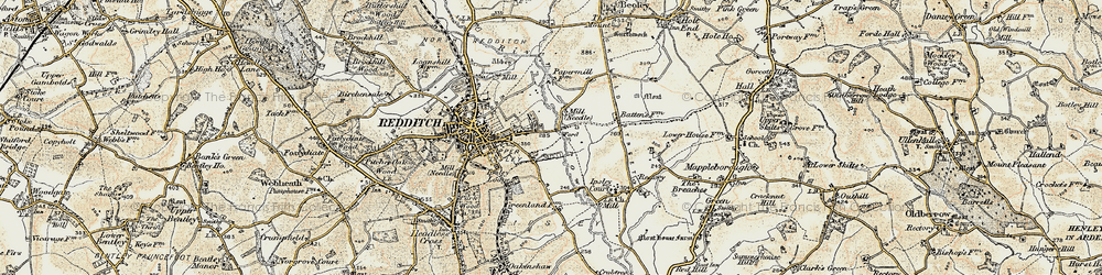 Old map of Lakeside in 1901-1902