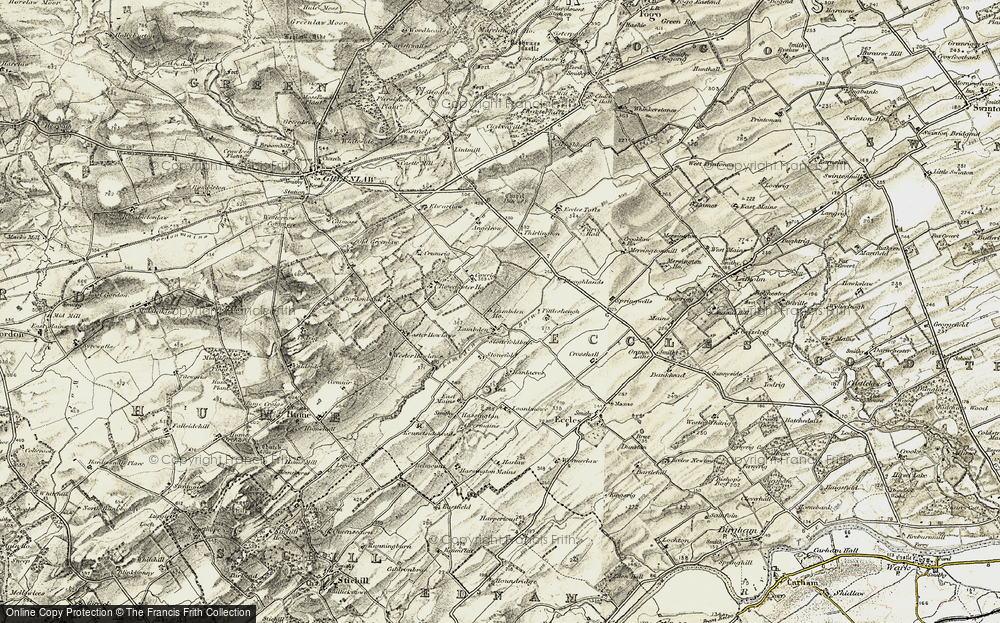 Old Map of Lambden, 1901-1904 in 1901-1904