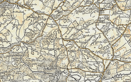 Old map of Lamberhurst Quarter in 1897-1898