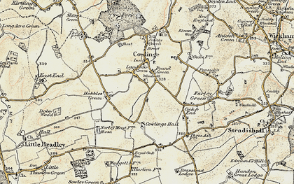 Old map of Lambfair Green in 1899-1901