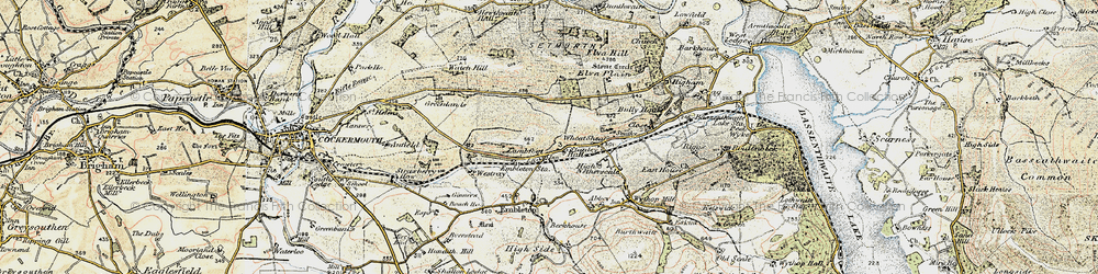 Old map of Tom Rudd Beck in 1901-1904