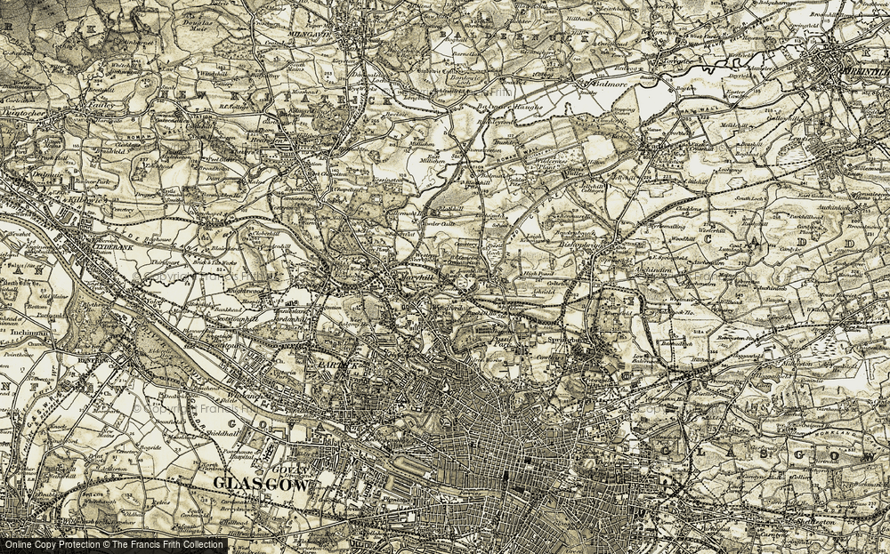 Old Map of Lambhill, 1904-1905 in 1904-1905