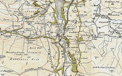 Old map of Lambley in 1901-1904