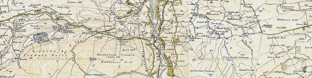 Old map of Lambley in 1901-1904