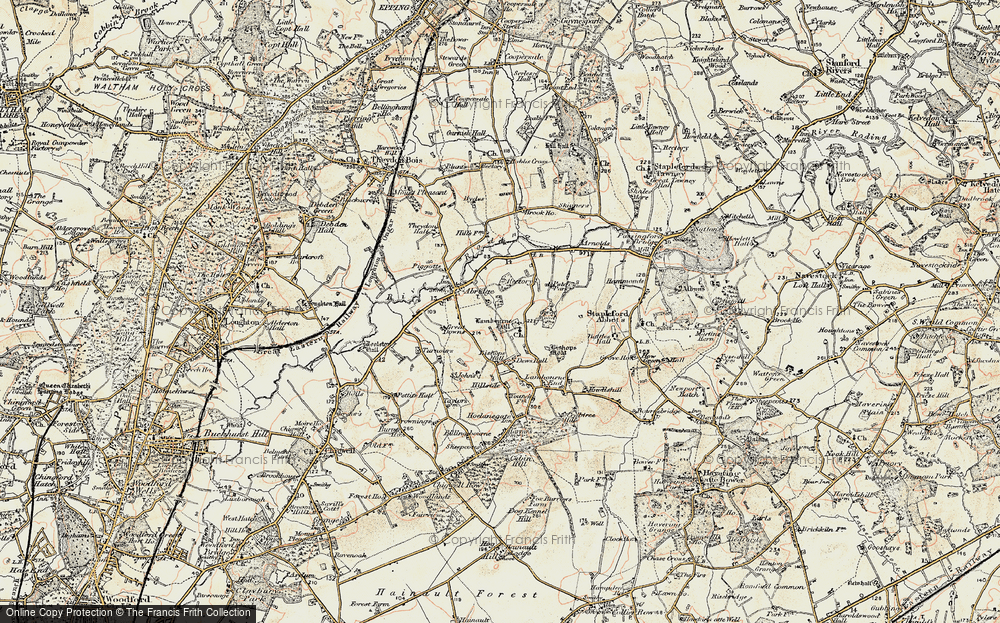 Old Map of Lambourne, 1897-1898 in 1897-1898