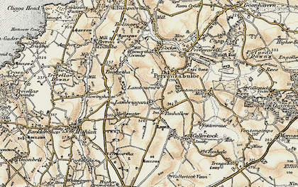 Old map of Lambourne in 1900