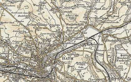 Old map of Lambridge in 1899