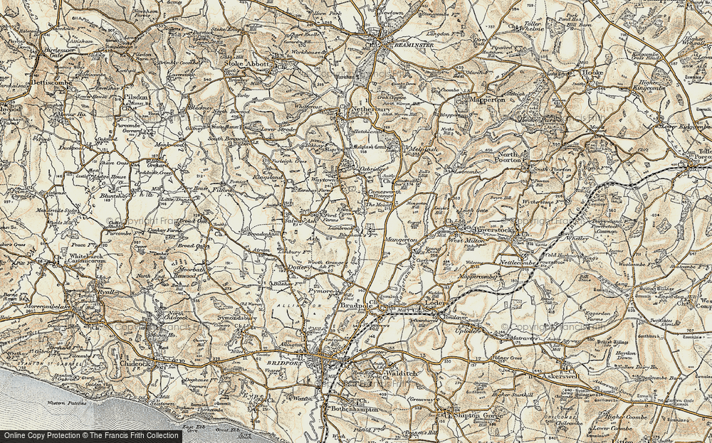 Old Map of Lambrook, 1898-1899 in 1898-1899