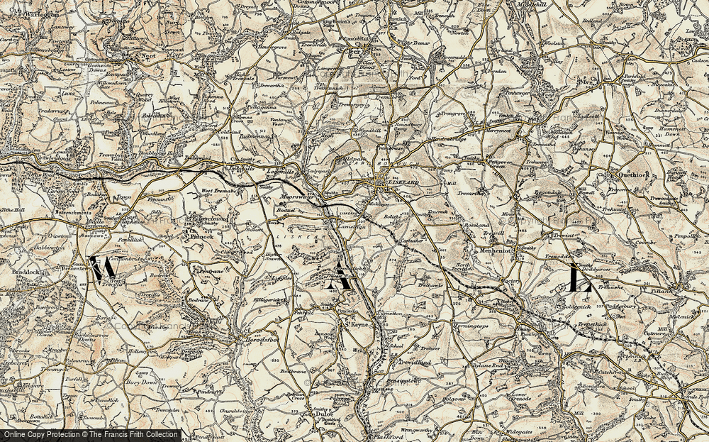 Old Map of Lamellion, 1900 in 1900