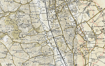 Old map of Lamesley in 1901-1904