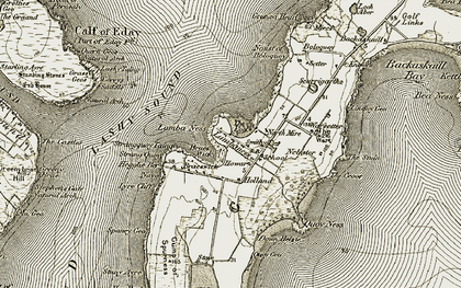 Old map of Laminess in 1912