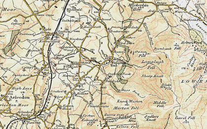 Old map of Bird Dyke in 1901-1904