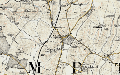 Old map of Lamport in 1901-1902