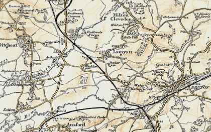 Old map of Lamyatt in 1899
