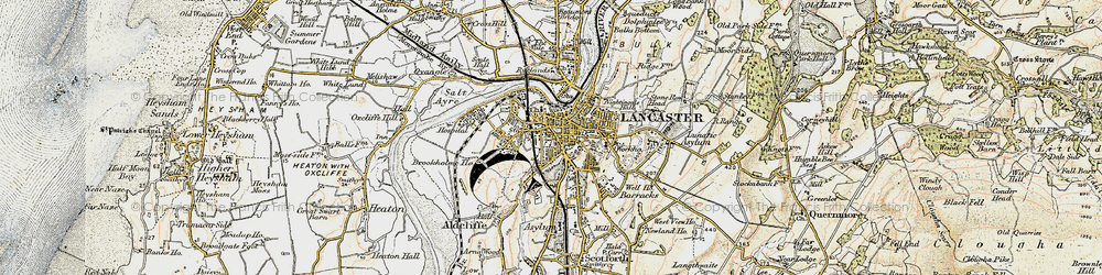 Old map of Lancaster in 1903-1904