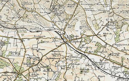 Old map of Alderdene Burn in 1901-1904